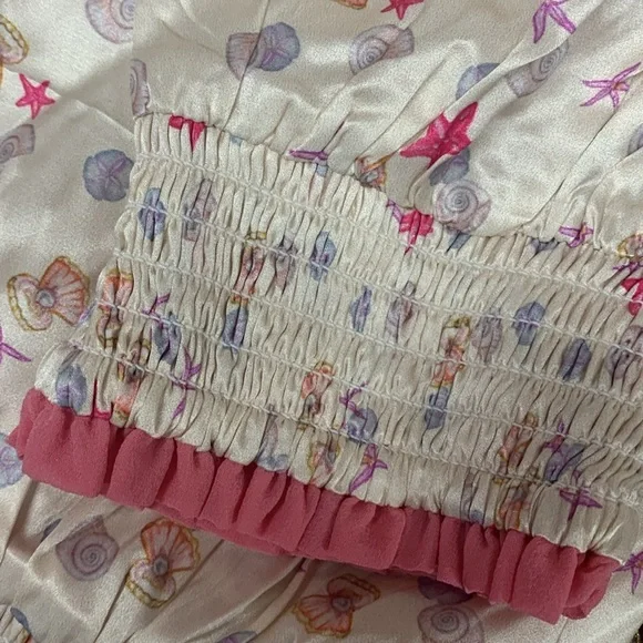 Anthropologie Morgan lane seashell pajama jogger pants size medium nwt - Picture 9 of 10